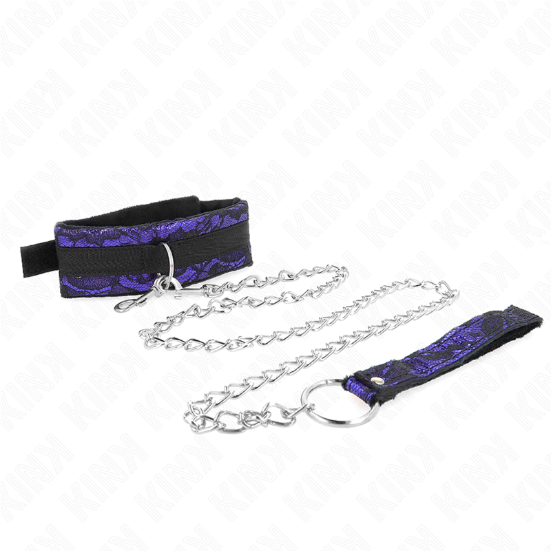 KINK COLLIER COURT EN DENTELLE DE VELOURS AVEC CEINTURE 105 CM AVEC GARNITURE EN NYLON 44 X 55 CM