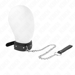 Collier BDSM 1 anneau laisse chaîne 65 cm — Kink