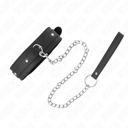 Collier BDSM 1 anneau laisse chaîne 65 cm — Kink — vue 2