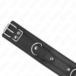 Collier BDSM 3 anneaux D laisse chaîne 65 cm XL — vue 5
