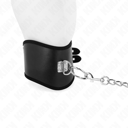 Collier large réglable avec laisse chaîne 65 cm — Kink