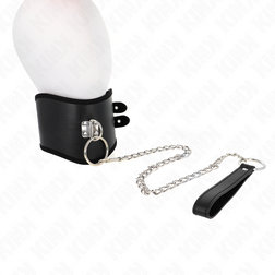 Collier large réglable avec laisse chaîne 65 cm — vue 2