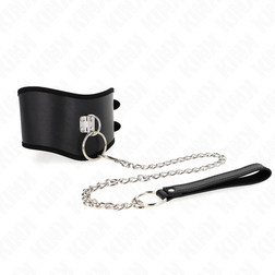 Collier large réglable avec laisse chaîne 65 cm — vue 3