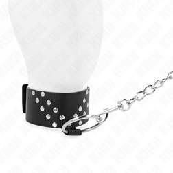 Collier clouté motif V et laisse chaîne — Kink — vue 5