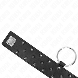 Collier BDSM à pointes coniques et laisse chaîne — vue 5