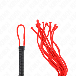 Fouet flogger en corde de coton rouge 56 cm — image 5