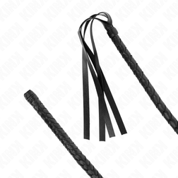 Fouet long tressé manche perlé 110 cm — image 4