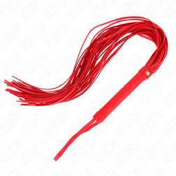 Fouet flogger à lanières souples rouges 70 cm — image 4