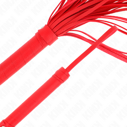 Fouet flogger à lanières souples rouges 70 cm — image 5