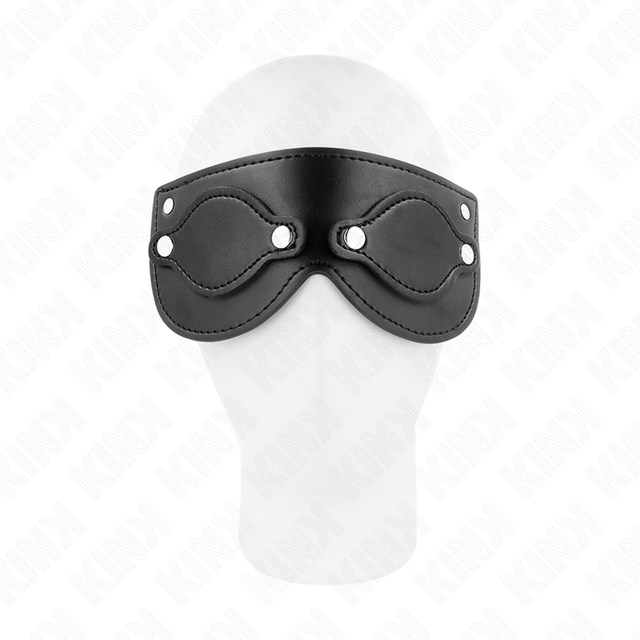 KINK MASQUE EN CUIRETTE AVEC CACHE YEUX DETACHABLES 22 x 9 CM