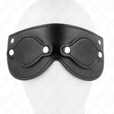 KINK MASQUE EN CUIRETTE AVEC CACHE YEUX DETACHABLES 22 x 9 CM