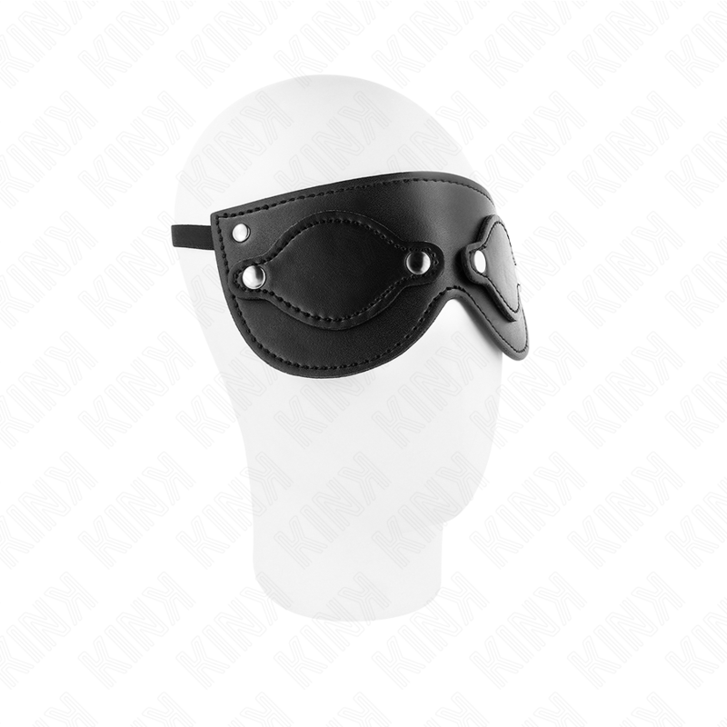 KINK MASQUE EN CUIRETTE AVEC CACHE YEUX DETACHABLES 22 x 9 CM