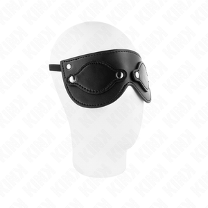 KINK MASQUE EN CUIRETTE AVEC CACHE YEUX DETACHABLES 22 x 9 CM