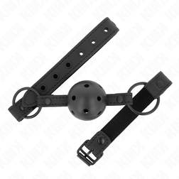 Gros plan sur la texture de l'accessoire Bâillon boule 4,