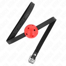 KINK BAILLON A BOULE SIMPLICITE ROUGE RESPIRANT 4,5 CM 62 x 15 CM