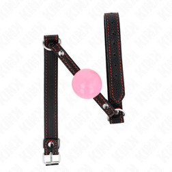 Bâillon boule rose 4 cm — vue 3