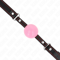 Bâillon boule rose 4 cm — vue 4