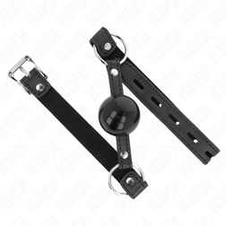 Bâillon boule noire 4 cm fermeture à verrou — Lock — vue 3