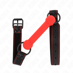 Bdsm Bâillon os Bone Gag en silicone rouge pour ton plaisir