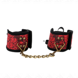 KINK ATTACHE POIGNETS SCANDAL DETAILS DENTELLE ROUGE NOIR 245 CM X 65 CM