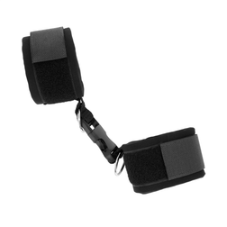 Manchettes de poignets en néoprène noir, réglables 22–34 cm — image 3