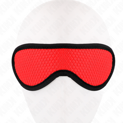 Bandeau yeux texturé écailles rouge 20 cm — vue 4