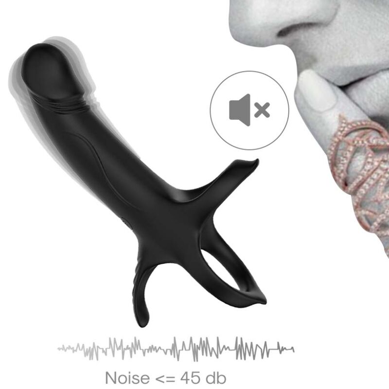 ARMONY GODE AVEC ANNEAU ET VIBRATEUR NOIR