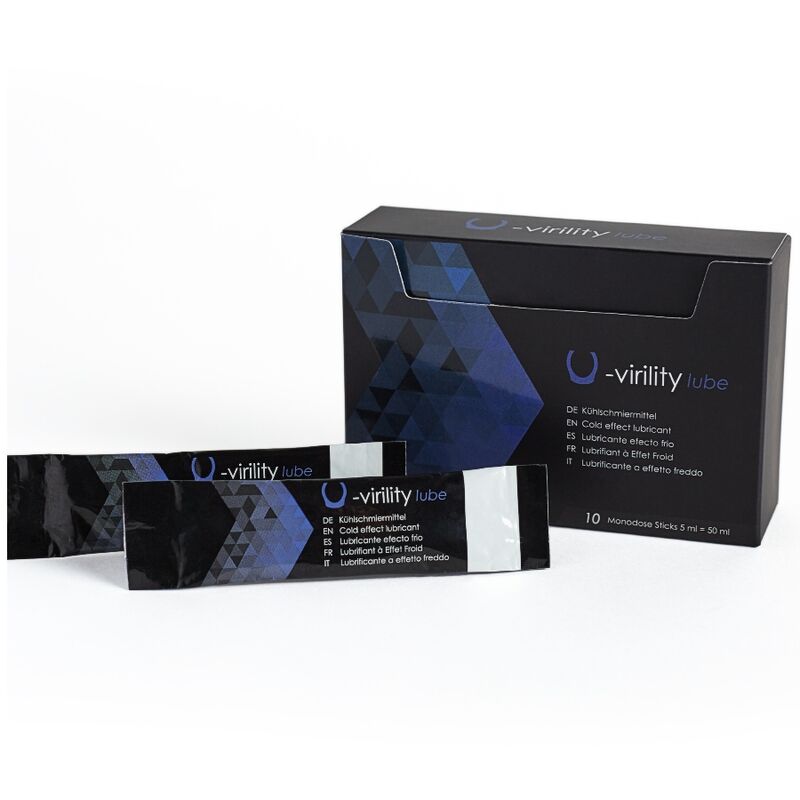 Lubrifiant stimulant effet froid 10 monodoses 5 ml — U-Virility · 500Cosmetics · Lubrifiants