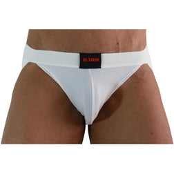 Lingerie sexy Jockstrap lycra blanc