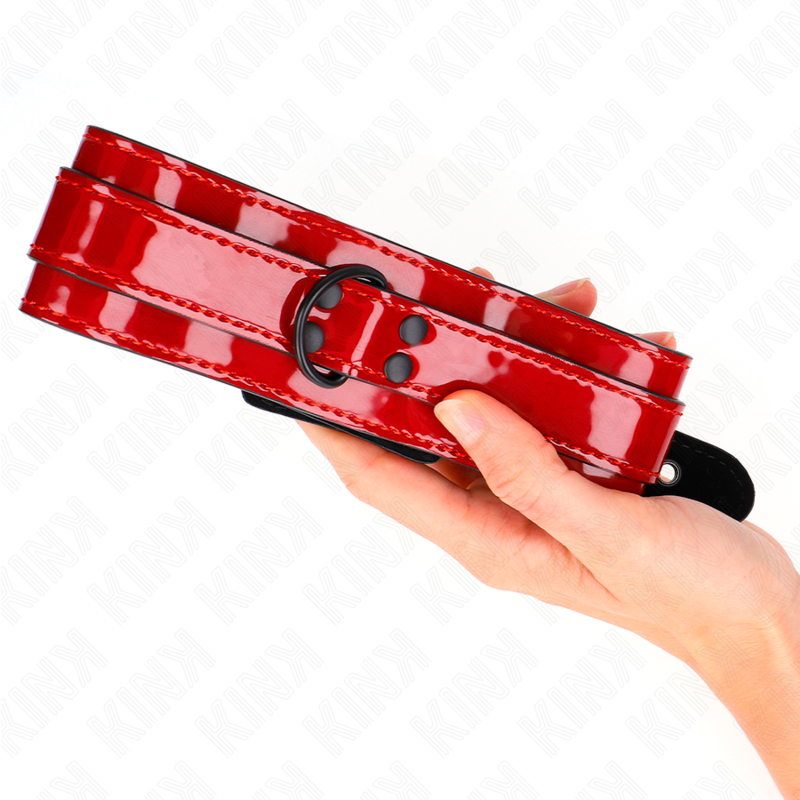KINK COLLIER AJUSTABLE ROUGE VIN 375 495 CM X 5 CM