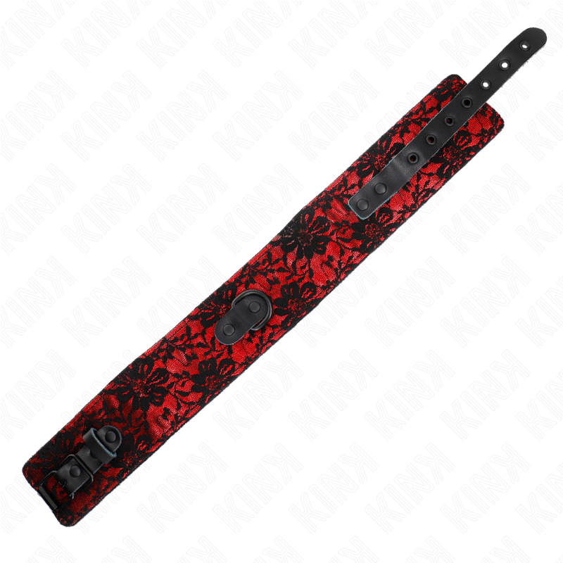 KINK COLLIER DENTELLE AVEC CEINTURE AVEC CEINTURE EN CUIR VRAI 105 CM 44 X 55 CM