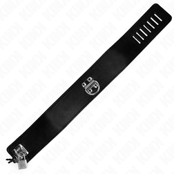 Collier noir lisse et laisse longue 116 cm — Kink — vue 6