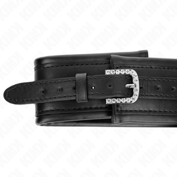 Collier BDSM à boucle chromée avec laisse chaîne 65 cm — vue 6