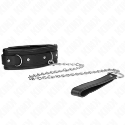 Collier BDSM large 6 cm avec laisse chaîne 65 cm — Modèle 1 — vue 4
