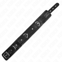 Collier BDSM large 6 cm avec laisse chaîne 65 cm — Modèle 1 — vue 6