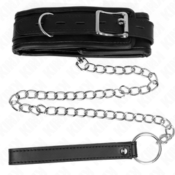 Collier BDSM large 6 cm avec laisse chaîne 65 cm — Modèle 1 — vue 5