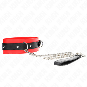 KINK COLLIER AVEC CEINTURE 65 CM AVEC SANGLE ROUGE 54 X 45 CM