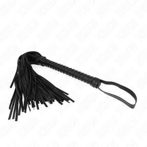 Martinet noir posé en perspective avec faisceau de lanières et dragonne