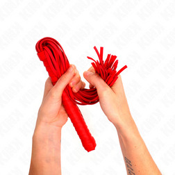 Fouet manche texturé rouge 48,5 cm — image 3