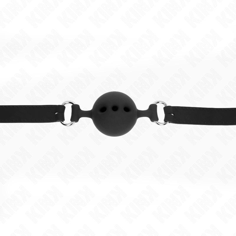 KINK BATON ENTIEREMENT SILICONE 55 x 2 CM AVEC BOULE DE 5 CM TAILLE L NOIR AJUSTABLE 35 51 CM