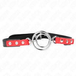 Bdsm Bâillon double anneau ouvert en silicone pour ton plaisir