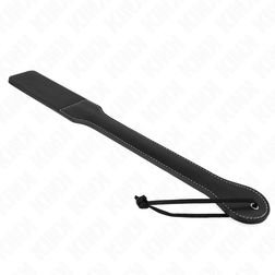 Paddle longue fine simili-cuir noire 45 cm — Kink — vue 3