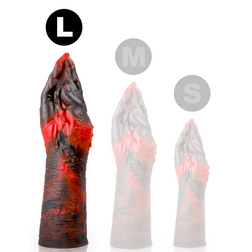 Comparaison de taille entre trois modèles de gode fisting en silicone