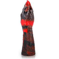 Gode fisting Lilith M en silicone bicolore rouge et noir