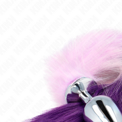 KINK PLUG ANAL TAILLE L 10 X 4 CM AVEC QUEUE SYNTHETIQUE 40 CM VIOLET