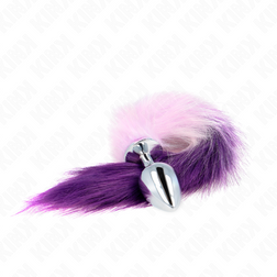 KINK PLUG ANAL TAILLE L 10 X 4 CM AVEC QUEUE SYNTHETIQUE 40 CM VIOLET