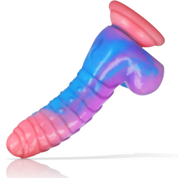 Vue latérale du gode fantaisie Empusa en silicone souple