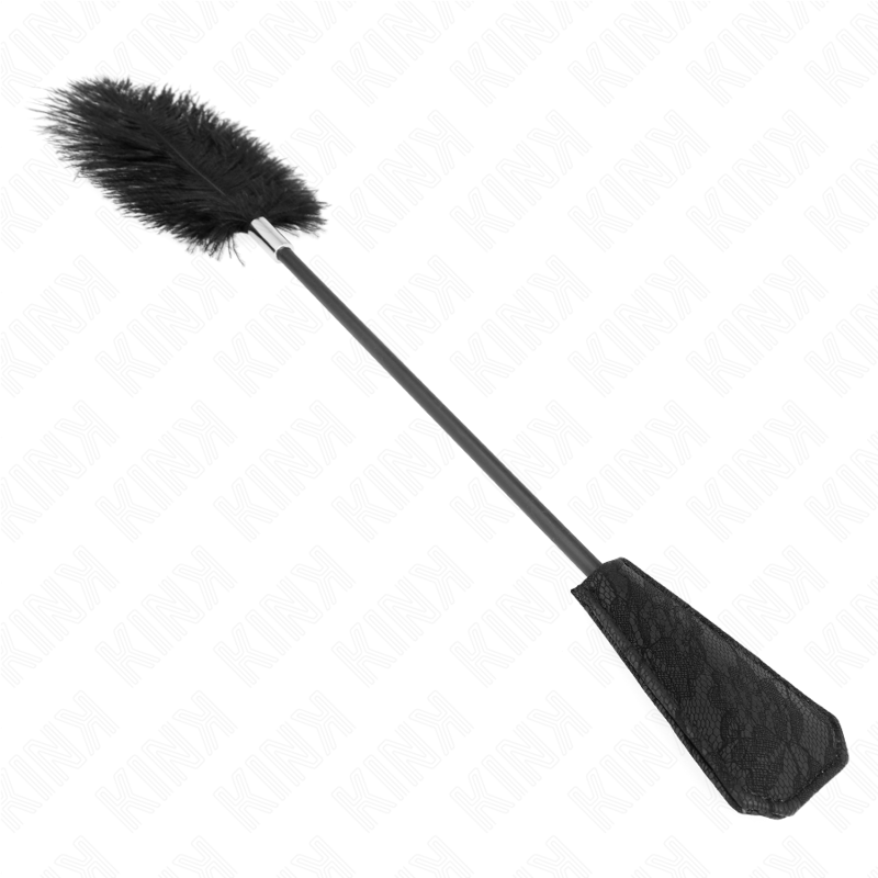 KINK PLUMES D AUTRUCHE POUR TICKLE AVEC PALETTE DENTELLE 56 CM