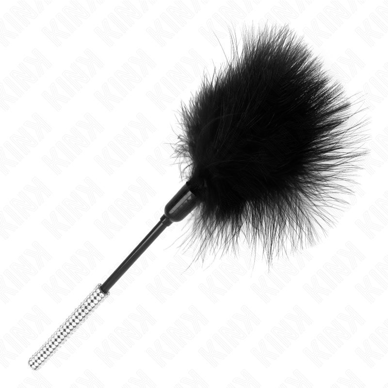 KINK PLUMES CHACOUILLES AVEC MANCHE STRASS 27 CM