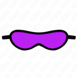 Bandeau yeux texturé écailles violet 20 cm — vue 2